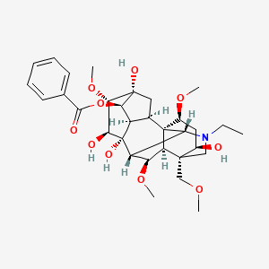 Chemical structure of Benzoylaconitine
