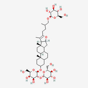 Chemical structure of Anemarsaponin B