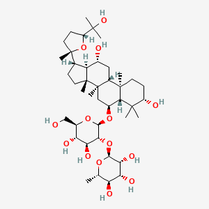 Chemical structure of Pseudoginsenoside- F11
