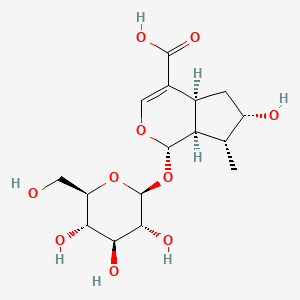 Chemical structure of Loganic acid