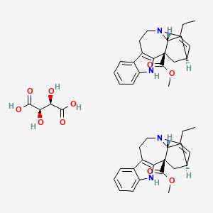 Chemical structure of Catharanthine Tartrate