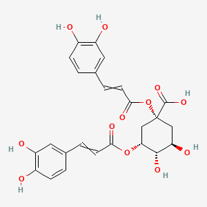 Chemical structure of 1,5-Dicaffeoylquinic acid