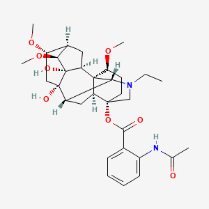 Chemical structure of Lannaconitine