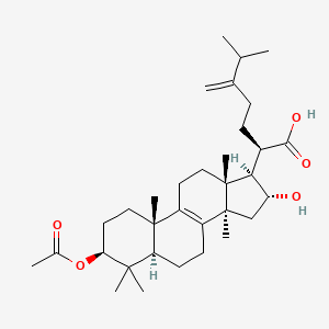 Chemical structure of Pachymic acid