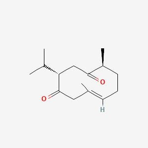 Chemical structure of Curdione