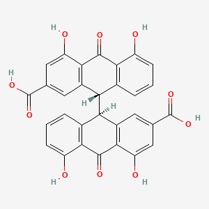 Chemical structure of Sennidin B