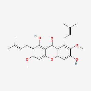 Chemical structure of Beta-mangostin