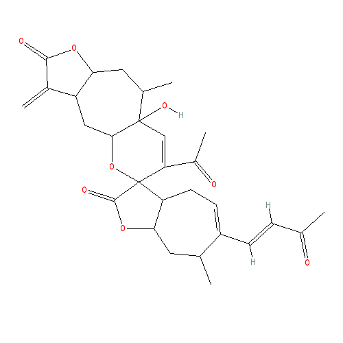 Chemical structure of Pungiolide A