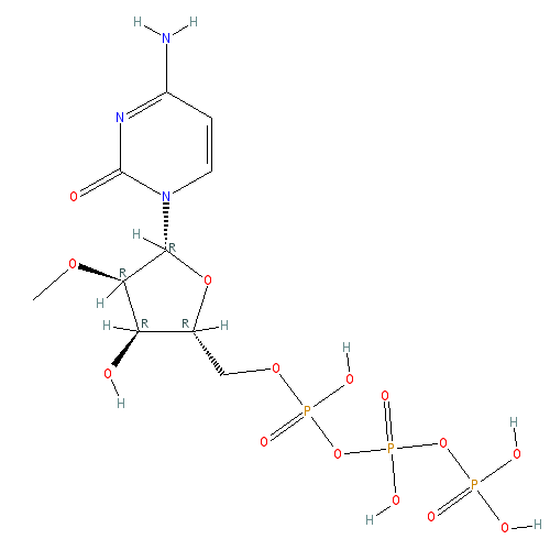 Chemical structure of 2'-O-Methylcytidine-5'-Triphosphate