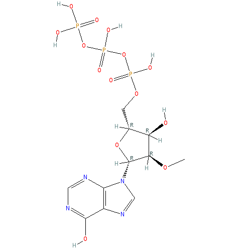 Chemical structure of 2'-O-Methylinosine-5'-Triphosphate