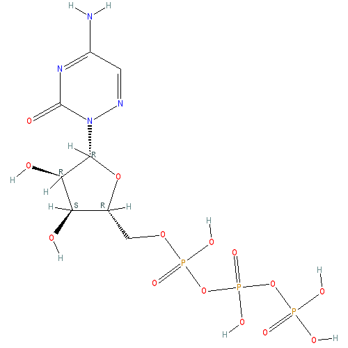 Chemical structure of 6-Azacytidine-5'-Triphosphate