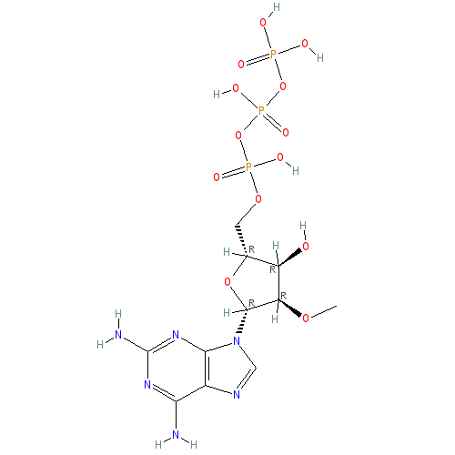 Chemical structure of 2'-O-Methyl-2-aminoadenosine-5'-Triphosphate