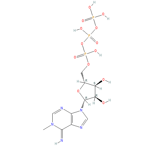 Chemical structure of N1-Methyladenosine-5'-Triphosphate