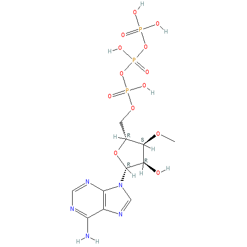 Chemical structure of 3'-O-Methyladenosine-5'-Triphosphate