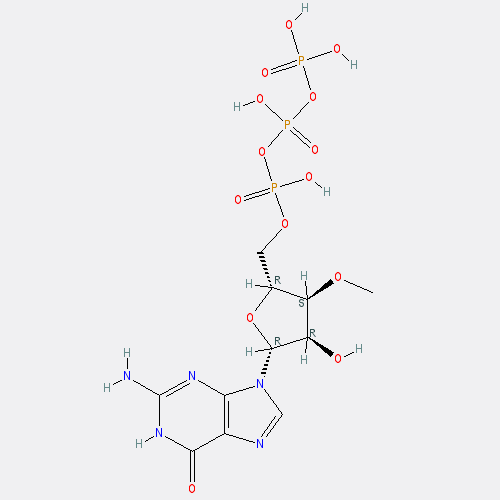 Chemical structure of 3'-O-Methylguanosine-5'-Triphosphate