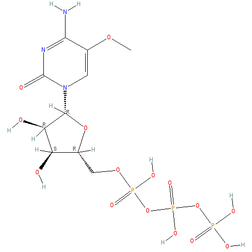 Chemical structure of 5-Methoxycytidine-5'-Triphosphate