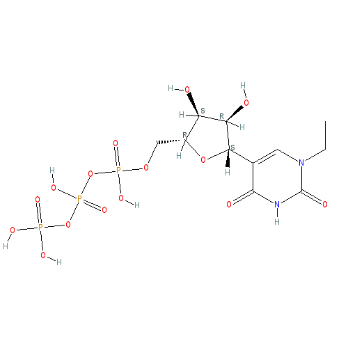 Chemical structure of N1-Ethylpseudouridine-5'-Triphosphate