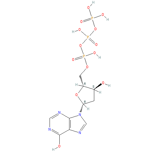 Chemical structure of 2'-Deoxyinosine-5'-Triphosphate